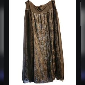 Vintage concept Y2K embellished Maxi Skirt